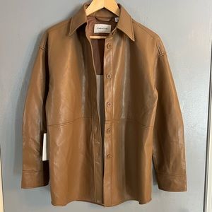 NWT Aritzia Babaton Pelli Shirt Jacket XS Constant Camel